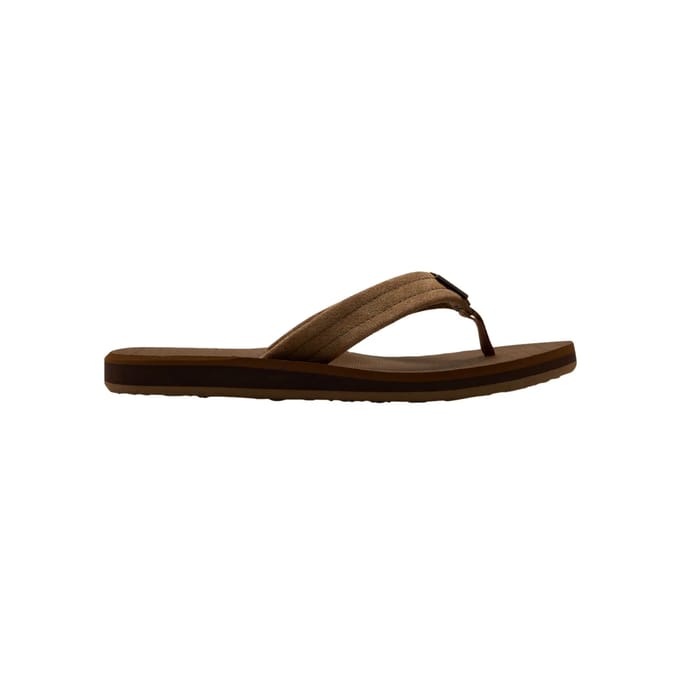 Quiksilver Carver Suede Heren Slippers - Tan - Maat 41