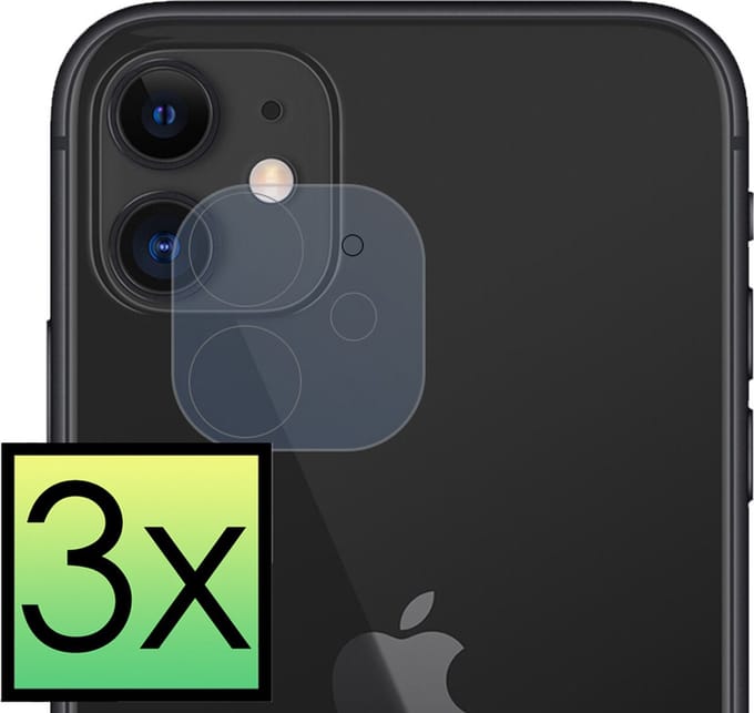 Camera Lens Protector - 3 Stuks - Geschikt voor Apple iPhone 12 Mini - Camera Screenprotector - Beschermglas - Gehard Glas - Tempered Glass - Screen Protector