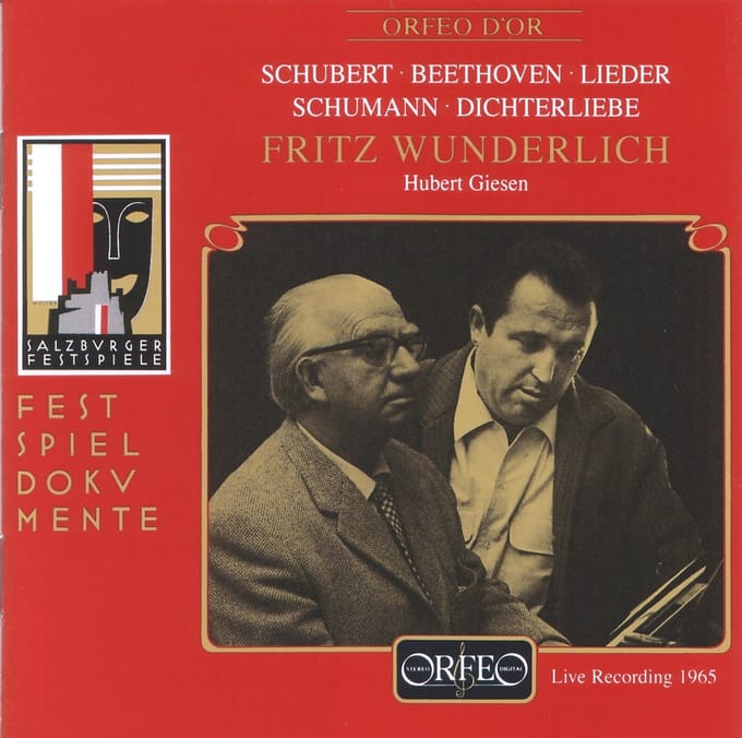 Fritz Wunderlich, Hubert Giesen - Dichterliebe, Lieder (Live Recording 1965) (CD)