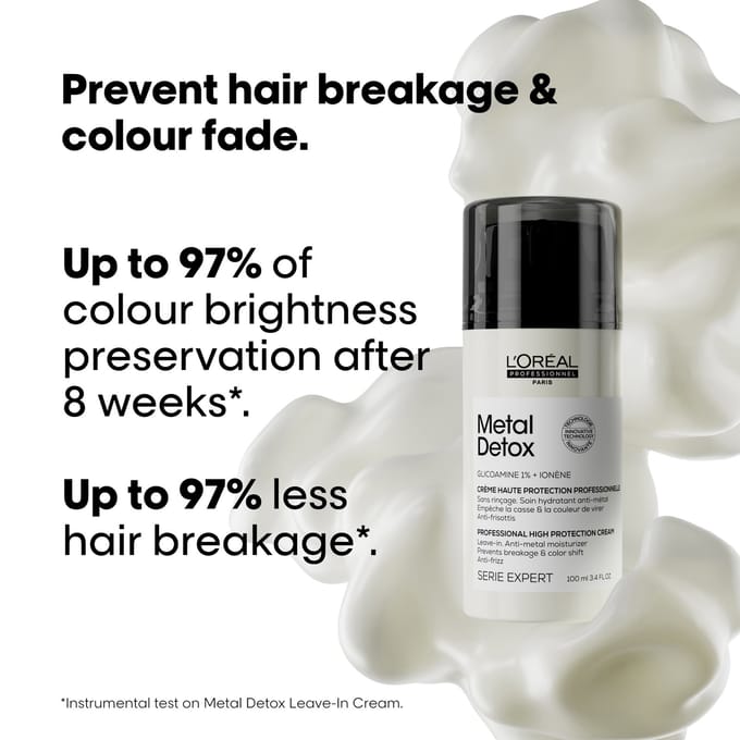 L'oreal Professionnel Leave In Cream Voor Beschadigd Breekbaar Haar L'oreal Professionnel - Metal Detox Leave-in Cream Voor Beschadigd & Breekbaar Haar