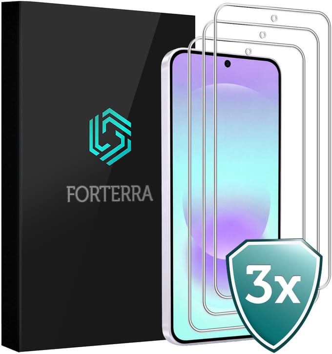 Screenprotector 3 Stuks - Geschikt voor Samsung Galaxy A37 - Extra Sterk - Beschermglas - Gehard Glas - Tempered Glass - Screen Protector