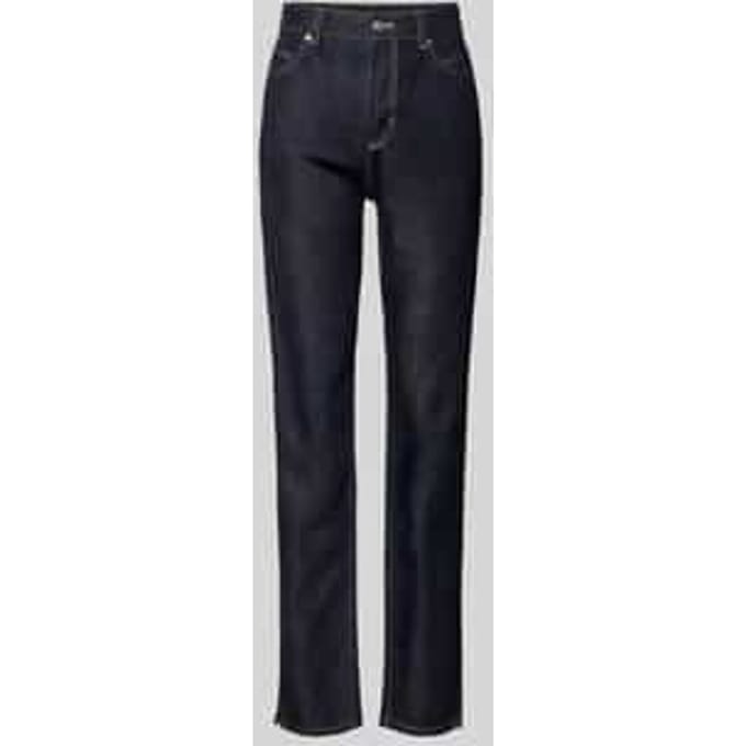 Straight fit jeans van een mix van katoen en lyocell, model 'C_ADA SLIM HR 1.0'