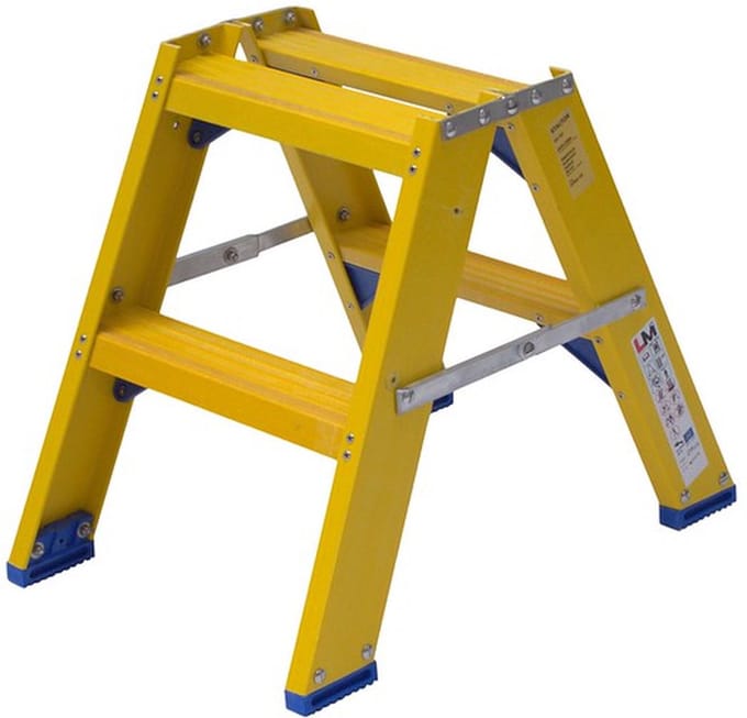 Staltor Kunststof Dubbel Oploopbare Trap - 2x2 Treden