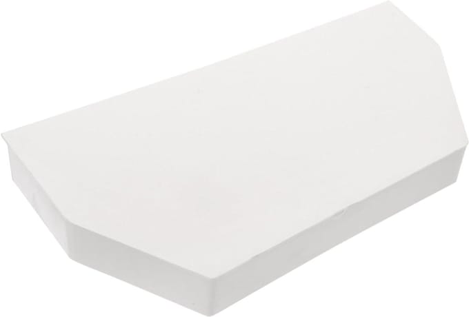 Regenafvoer Eindkap - Goot Afsluiting - Waterafvoer Optimaliseren - Voorkomt Vuilophoping - 195 cm - Wit