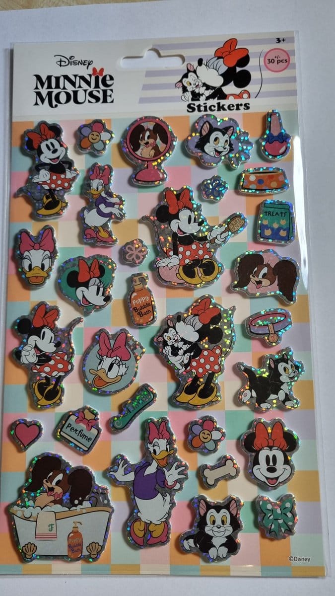Stickers Minnie Mouse - 3 dimensionale Stickers - Knutselen - Creatief bezig zijn - Glanzend