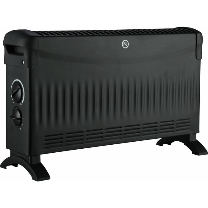 Volteno VO2456 - Convectorkachel met Ventilator - 2000W - Zwart - Thermostaat