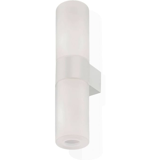 kdln wandlamp Pastilla, wit, hoogte 36 cm, glas