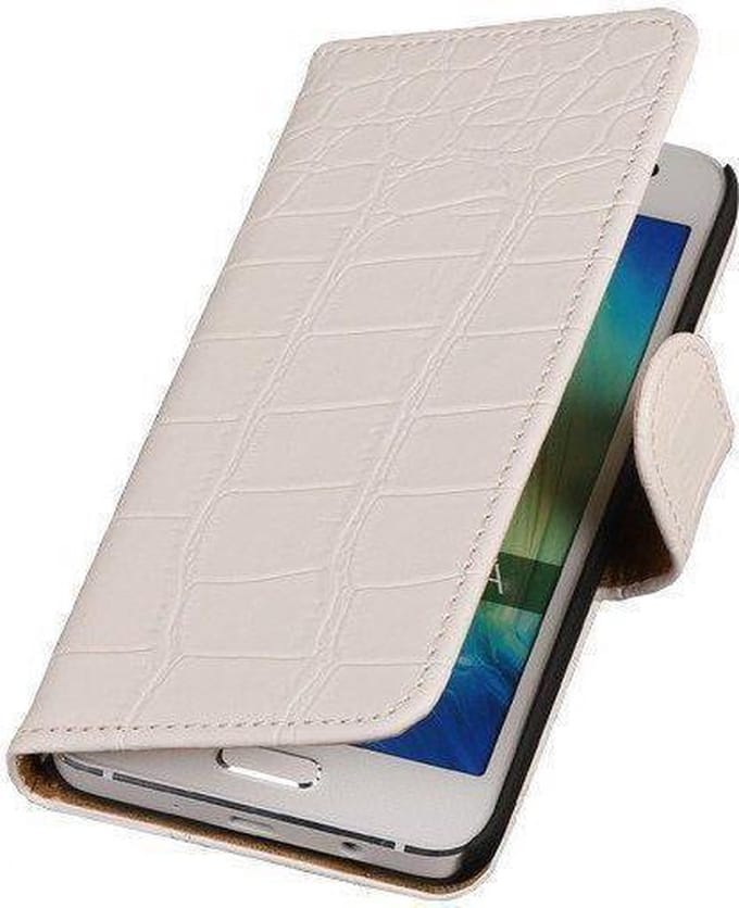 Wit Croco Samsung Galaxy Grand Prime Book/Wallet Case/Cover