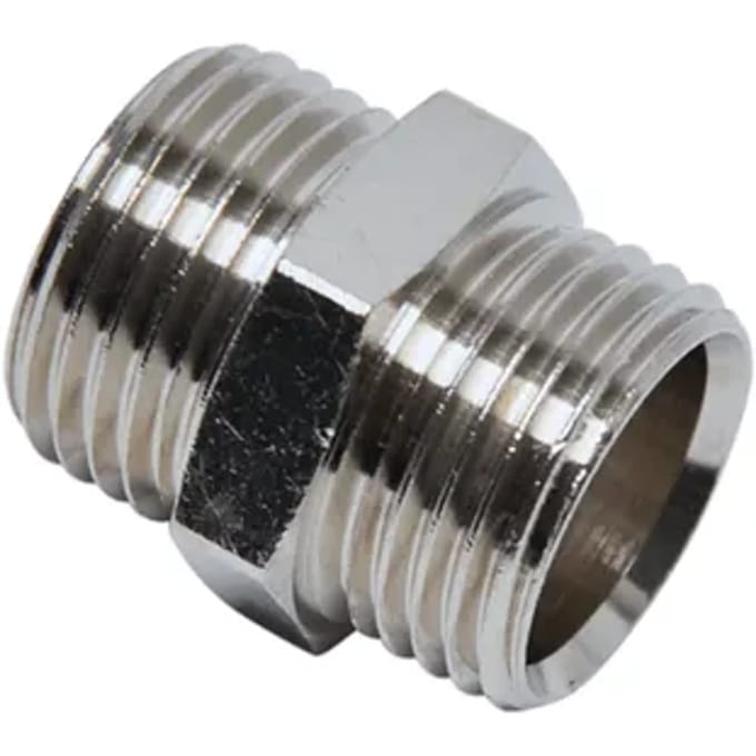 Sanivesk Draad Recht Chroom 3/8"m X 3/8"m
