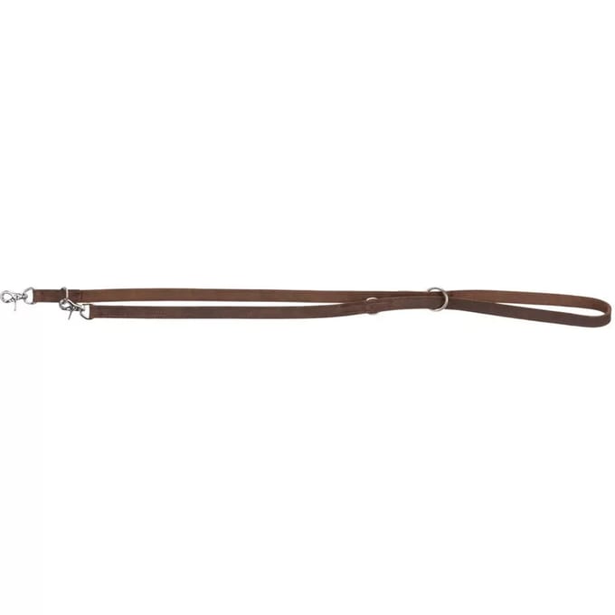 Gewaxt en verouderd lederen heartbeat hondenriem Trixie Rustic