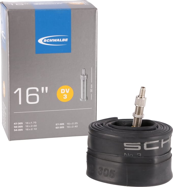 Schwalbe DV3 - Binnenband Fiets - Hollands Ventiel - 32 mm - 16 x 1.75 - 2.50