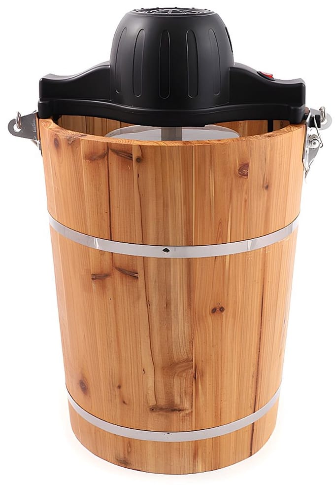 Vente-unique Elektrische sorbetmaker GIVRETO van hout 5.5L