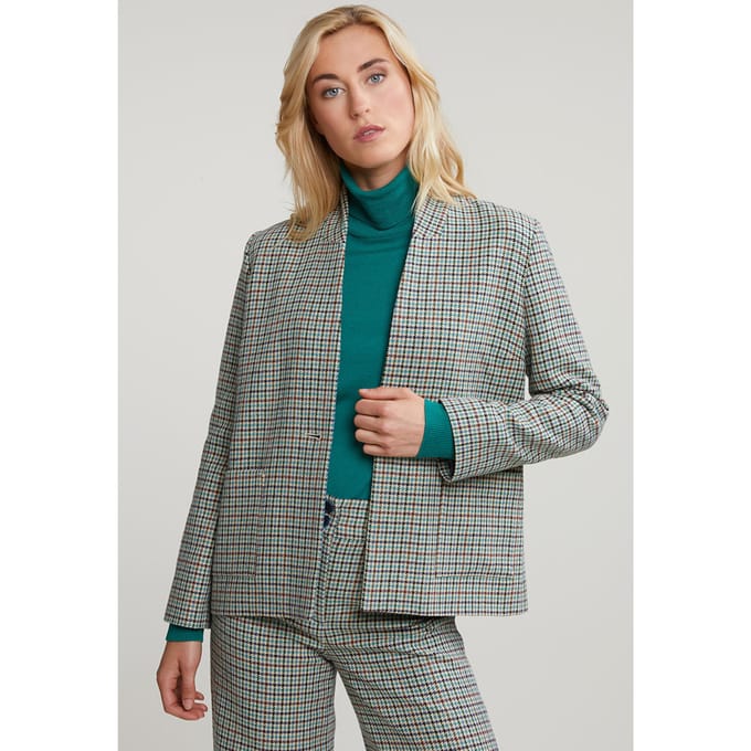 River Woods Checked Blazer Multi Maat: 40 | Blazers Outlet | Dames