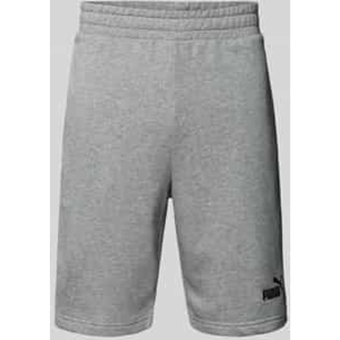 Regular fit sweatshorts met labelstitching, model 'ESS No. 1'