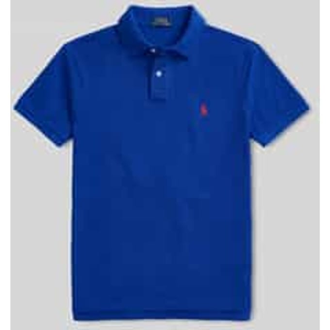 Slim fit poloshirt van puur katoen