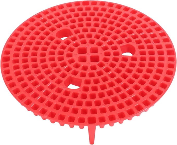 Vuilvanger Emmer - Zandfilter - Auto Wassen - Efficiënte Filtratie - 31 x 29 x 8 cm - Rood
