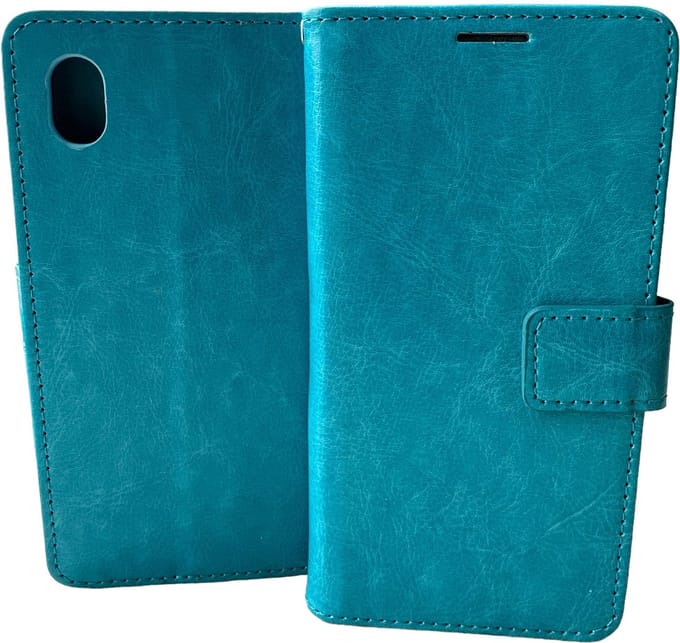 Portemonnee Book Case Hoesje Geschikt voor: Samsung Galaxy A01 Core (2020) - Turquoise