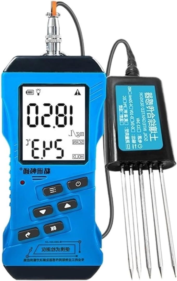 Bodem Analyse Apparaat - Bodemmeter pH meter - Planten Verzorgen - Multi-parameter Meting - PH Meter - Zwart