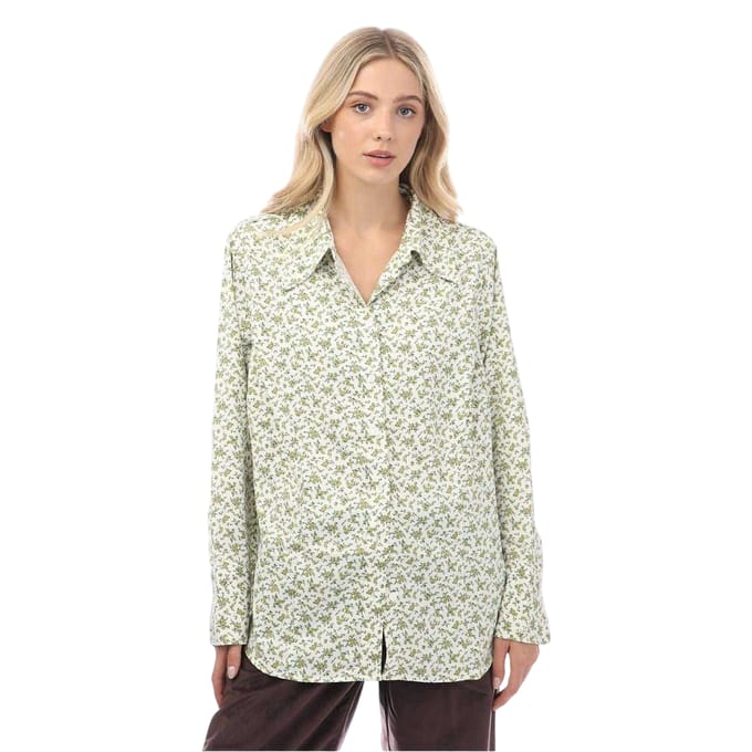 Levis Maeve Elodie bloemenblouse voor dames (Mosgroen)