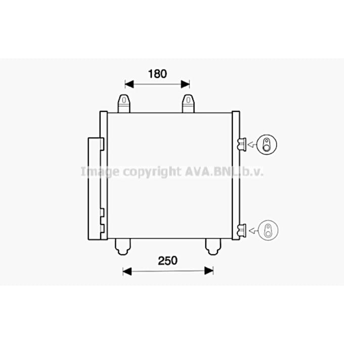 Condensator, airconditioning AVA COOLING PE5398D AVA