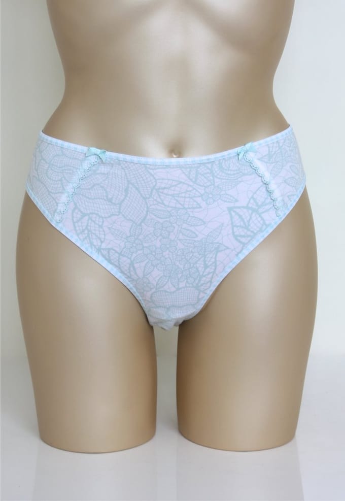 Freya - Chloe - slip - wit-blauw - maat XL / 42