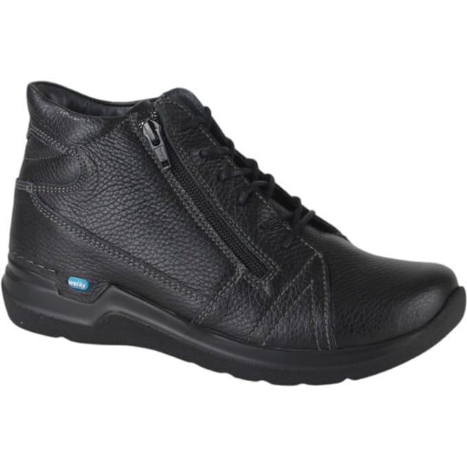 Wolky Why Dames Veterschoen - 0660671-000 Zwart - Maat 41