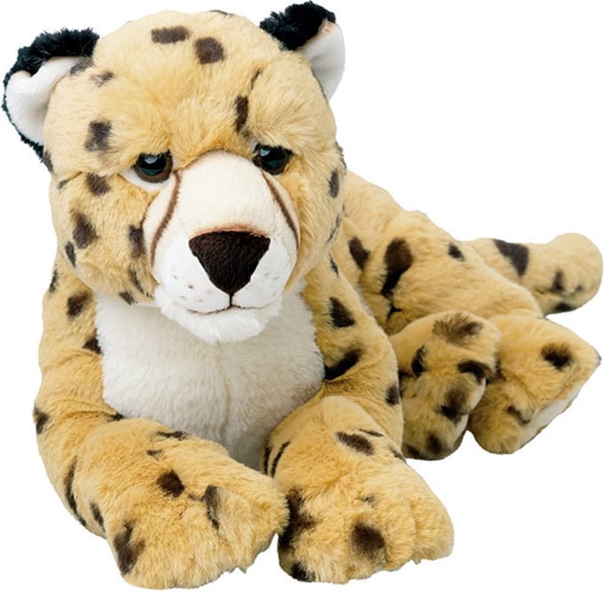 Nature Planet knuffel Cheetah/jachtluipaard - knuffeldier - 48 cm - bosdieren knuffel