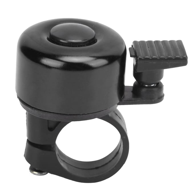DUUTI Sonnette de Vélo en Alliage d'Aluminium Mini Sonnette de Vélo d'Extérieur avec Son Clair et FortNoir noir