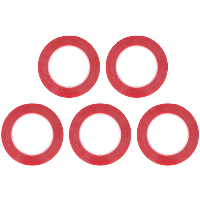 5 stuks Dubbelzijdige Plakband Transparant Acryl Hittebestendig Hoge Hechting red