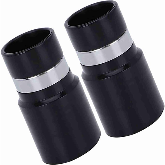 2 STUKS Stofzuigeraccessoires Slangconnector Wandkoppeling met Binnendiameter 32 mm Slang gray