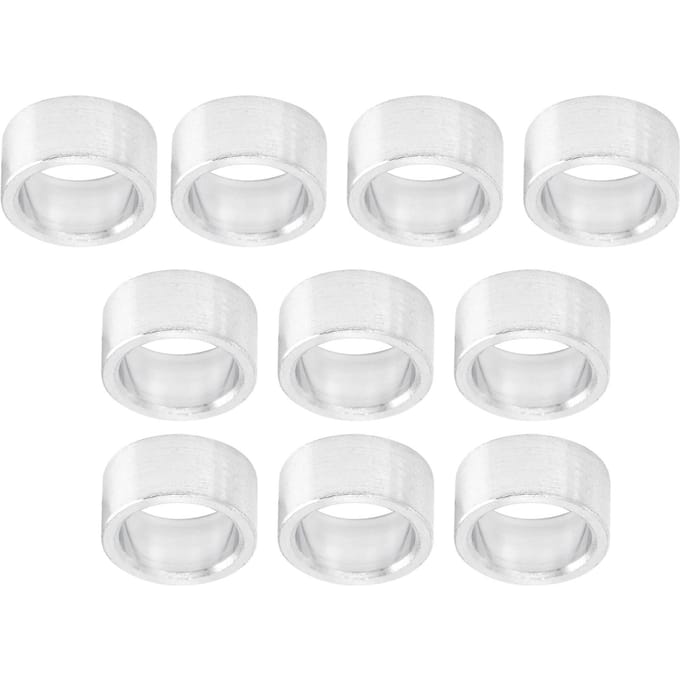 Lot de 10 pièces Entretoise en alliage d'aluminium Joint rond Raccords de support de structure d'intervalle Diamètre extérieur 8 mm