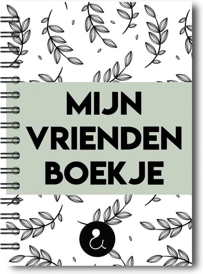 Vriendenboekje | Invulboekje Vrienden | Groen