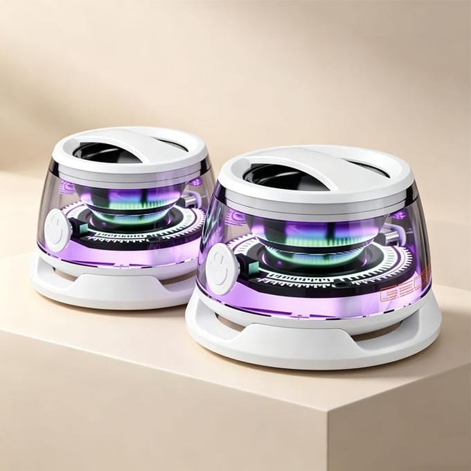 G200 Bluetooth 5.3-luidspreker Mini-luidspreker Draagbare magnetische luidspreker Multifunctionele RGB-luidspreker RGB-verlichting 7 uur speeltijd wit