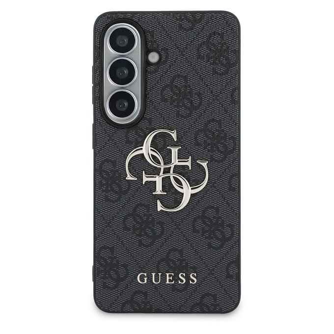 Guess 4G Metal Logo Backcover voor de Samsung Galaxy S26 Plus - Zwart
