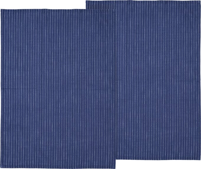 Södahl organic Line Theedoek 50 x 70 cm 2 stuks Royal Blue