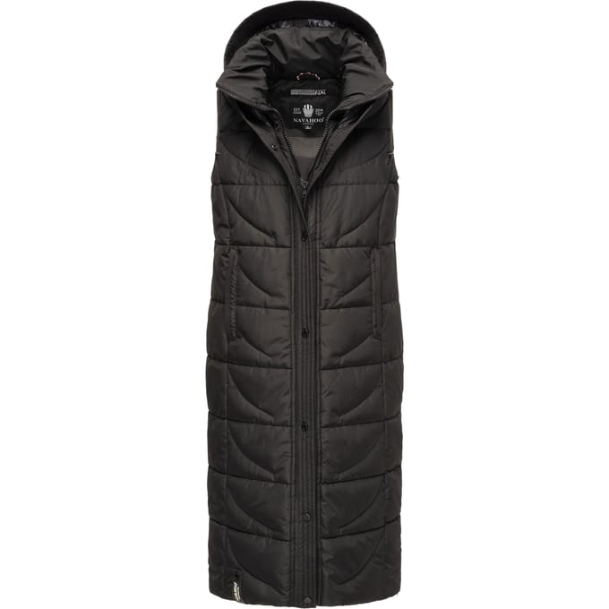 Navahoo dames gewatteerd vest Brezelchen – Lang & Warm
