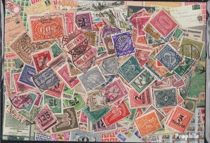 300 Verschillende Postzegels Duits Keizerrijk 1872-1932 Inclusief Koloniën