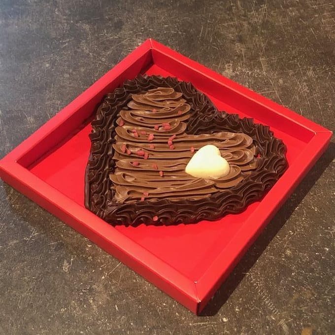 Liebechoc Ambachtelijke Romige Chocolade Hart - Valentijn - 200 gram