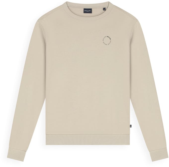Ballin Amsterdam - Jongens Regular fit Sweaters Crewneck LS - Taupe - Maat 10