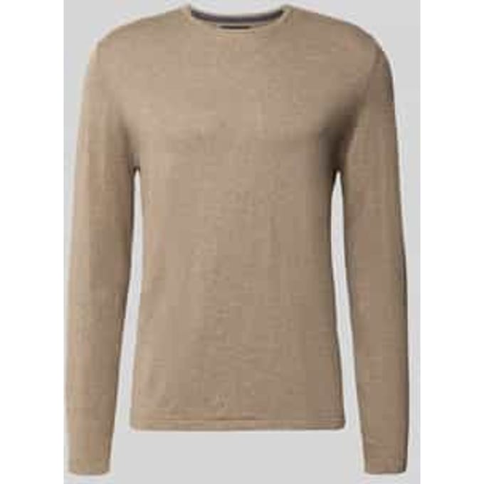 Gebreide pullover van katoen met ronde hals