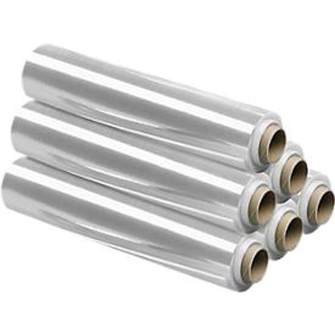 Handstretchfolie, 12mµ, 500 mm, x 300 mm, transparant, 6 rollen