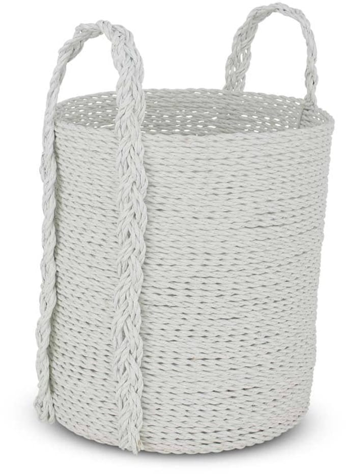 Safaary - Rieten Mand van Zeegras Wit Malia Bali-Ø 32 x 35cm