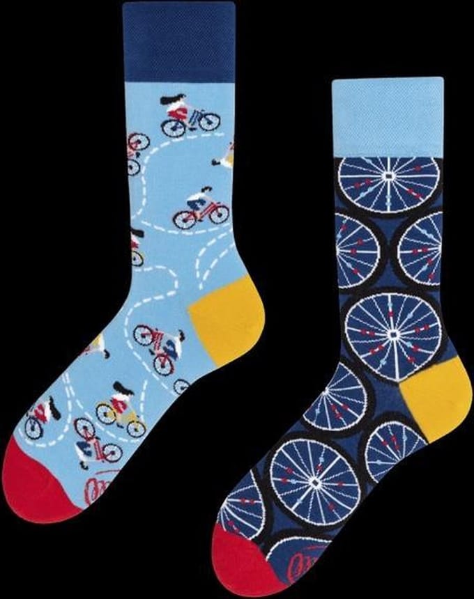 Many Mornings Sokken Fiets - Maat 43-46 - Heren - Halfhoge sokken