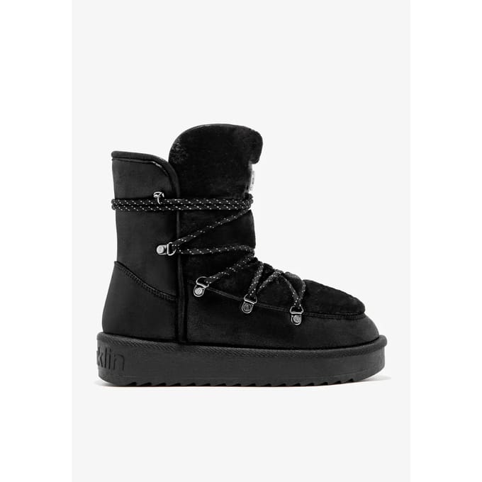 Vrouwen enkelboots met fur D.Franklin Nordic