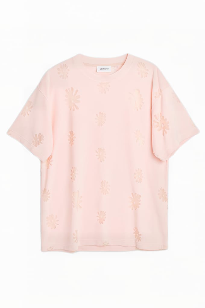 Soulland Kai T-shirt Pink Multi Size: S/M | T-Shirts Outlet | Unisex | Roze