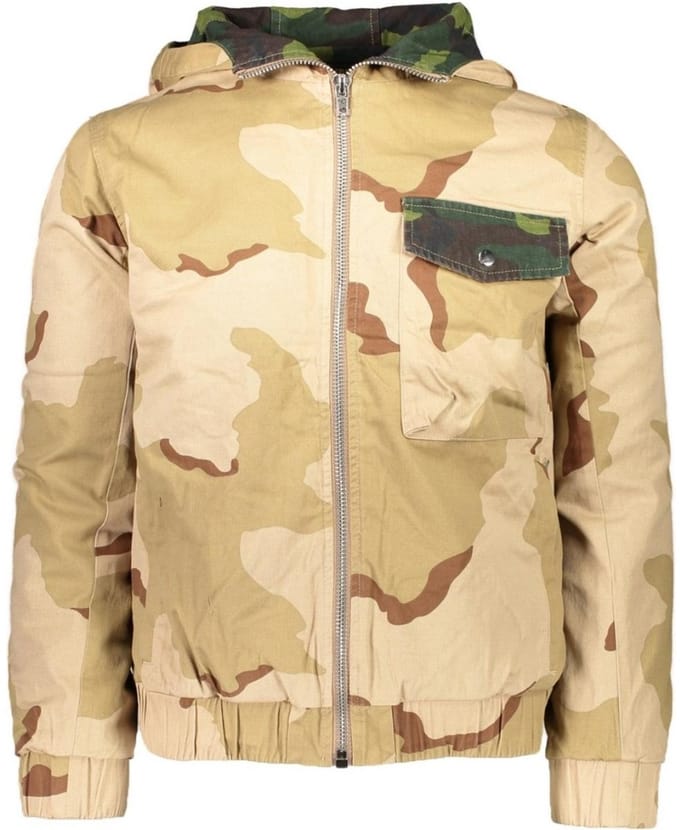 In Gold We Trust Jas Camouflage - Beige - Maat M