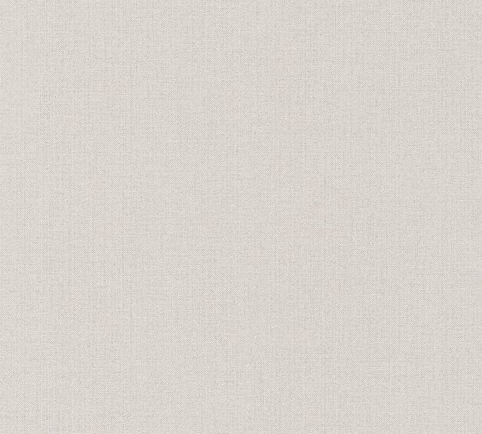 LINNENLOOK BEHANG | Basic Uni - Beige Grijs - A.S. Création Pure Elegance