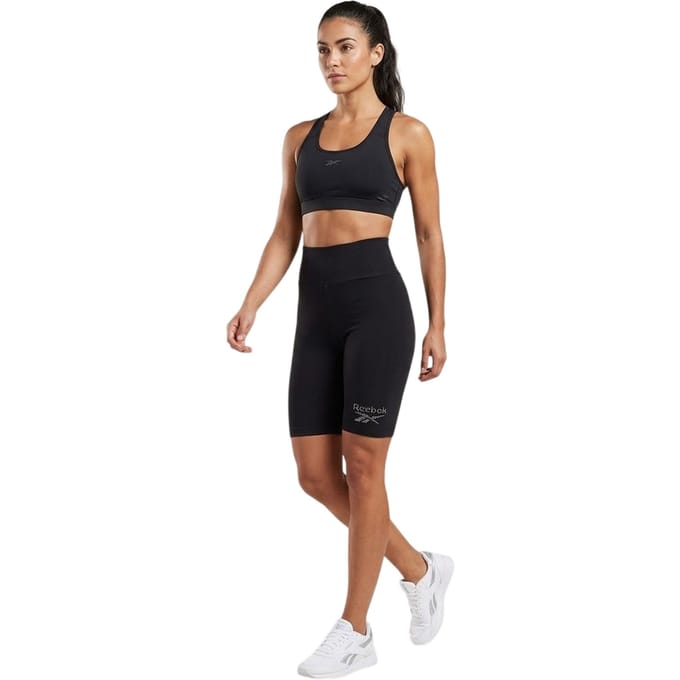Reebok Slim-fit legging met glitters voor dames (Zwart)