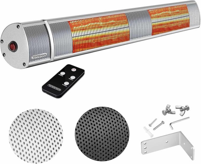 Terrasverwarming - Buitenverwarming - Buiten Ontspannen - Efficiënte Warmte - 75 cm - Zwart