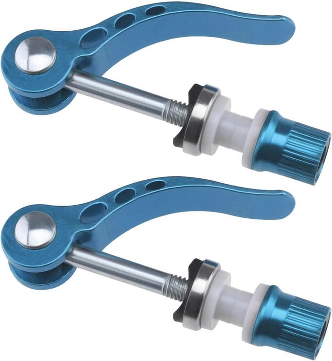 M6 × 65 mm Fiets Snelsluiting Zadelpenklem - Set van 2 - Blauw